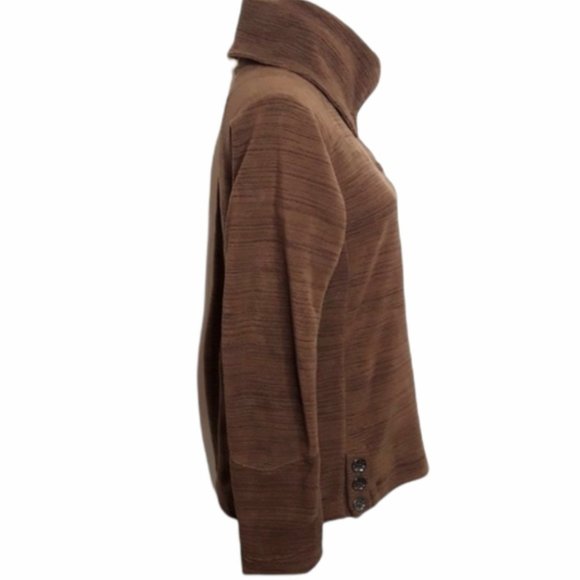 AVALANCHE Brown 1/4 Zip Kamnik Pullover Fleece EUC sz M - Picture 3 of 10